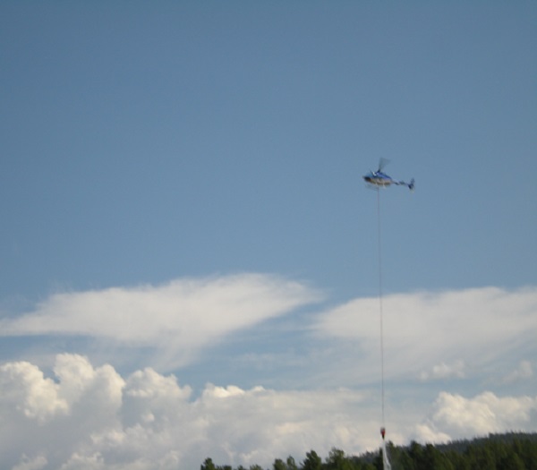 Fire-fighting helicopter