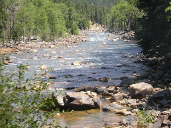 Rocks in the Ánimas River
