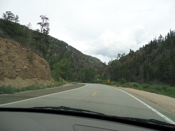 Road through Taos Canyon