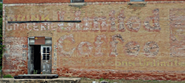 Zephyr Texas general store ghost sign